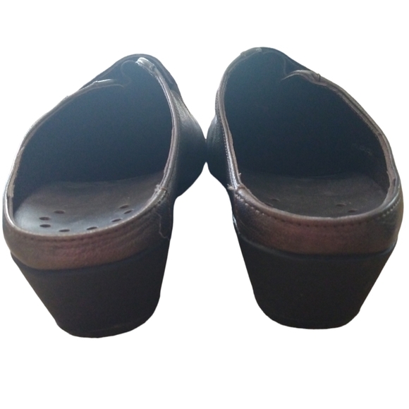 Mephisto Metallic Air Jet Heeled Mule Shoes 8.5 - Picture 10 of 11